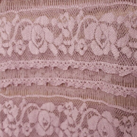 Jessica Simpson Maternity Lavender Purple Lace Long Sleeve Tunic Small - Picture 3 of 6